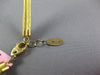 ESTATE .20CT DIAMOND 14KT YELLOW GOLD 3D CLASSIC LOVE KNOT CHOKER FUN NECKLACE