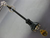 ANTIQUE LARGE 9.15CT OLD MINE DIAMOND & MULTI GEM 14K 2TONE GOLD FLOWER EARRINGS