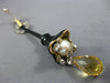 ANTIQUE LARGE 9.15CT OLD MINE DIAMOND & MULTI GEM 14K 2TONE GOLD FLOWER EARRINGS