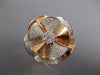 ESTATE EXTRA LARGE 1.43CT DIAMOND 14KT ROSE GOLD HANDCRAFTED FLOWER FUN RING