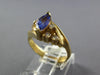 .89CT DIAMOND & AAA TANZANITE 14KT YELLOW GOLD MARQUISE & ROUND FRIENDSHIP RING