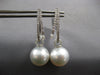 EXTRA LARGE .79CT DIAMOND & AAA SOUTH SEA PEARL 18KT WHITE GOLD HANGING EARRINGS