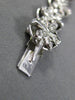 ANTIQUE WIDE 1.60CT DIAMOND 18KT WHITE GOLD MULTI LEAF FLOWER CIRCULAR BRACELET