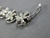 ANTIQUE WIDE 1.60CT DIAMOND 18KT WHITE GOLD MULTI LEAF FLOWER CIRCULAR BRACELET
