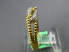 ESTATE .28CT DIAMOND 18KT YELLOW GOLD 3D CLASSIC OVAL LOVE KNOT FUN RING