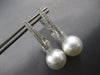 EXTRA LARGE .79CT DIAMOND & AAA SOUTH SEA PEARL 18KT WHITE GOLD HANGING EARRINGS