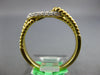 ESTATE .28CT DIAMOND 18KT YELLOW GOLD 3D CLASSIC OVAL LOVE KNOT FUN RING