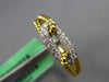 ESTATE .28CT DIAMOND 18KT YELLOW GOLD 3D CLASSIC OVAL LOVE KNOT FUN RING
