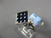 .62CT AAA SAPPHIRE 18K WHITE GOLD 3D CLASSIC PRINCESS INVISIBLE SQUARE LOVE RING