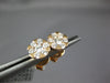 ESTATE .69CT DIAMOND 18KT ROSE GOLD 3D CLUSTER FLOWER STAR STUD EARRINGS