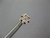 ESTATE .69CT DIAMOND 18KT ROSE GOLD 3D CLUSTER FLOWER STAR STUD EARRINGS