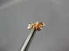 ESTATE .69CT DIAMOND 18KT ROSE GOLD 3D CLUSTER FLOWER STAR STUD EARRINGS