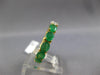 5.14CT DIAMOND & AAA EMERALD 14KT 2 TONE GOLD 3D OVAL & ROUND ETERNITY FUN RING