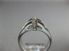 4.66CT DIAMOND &AAA SAPPHIRE 18K WHITE GOLD PRINCESS &ROUND INVISIBLE CROWN RING