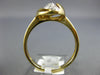 ESTATE .17CT DIAMOND 14KT YELLOW GOLD 3D CLASSIC LEAF MULTI WAVE FUN RING
