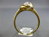 ESTATE .17CT DIAMOND 14KT YELLOW GOLD 3D CLASSIC LEAF MULTI WAVE FUN RING
