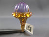 EXTRA LARGE 56.58CT DIAMOND & AAA CITRINE & AMETHYST 14KT YELLOW GOLD DOME RING