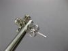 ESTATE .38CT DIAMOND 18KT WHITE GOLD 3D CLASSIC FILIGREE CROSS STUD EARRINGS