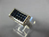 2.26CT DIAMOND & AAA SAPPHIRE 18K WHITE GOLD ROUND & PRINCESS RECTANGULAR RING