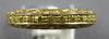 .65CT FANCY YELLOW DIAMOND 14KT YELLOW GOLD ETERNITY FILIGREE ANNIVERSARY RING