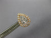 .68CT DIAMOND 18KT ROSE GOLD 3D 2 IN 1 CLUSTER PEAR SHAPE HANGING STUD EARRINGS