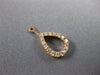 .68CT DIAMOND 18KT ROSE GOLD 3D 2 IN 1 CLUSTER PEAR SHAPE HANGING STUD EARRINGS