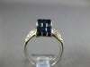 5.02CT DIAMOND &AAA SAPPHIRE 18K WHITE GOLD ROUND &PRINCESS INVISIBLE CROWN RING