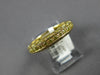 .65CT FANCY YELLOW DIAMOND 14KT YELLOW GOLD ETERNITY FILIGREE ANNIVERSARY RING