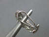 ESTATE .18CT DIAMOND 14KT WHITE GOLD MESH CRISS CROSS X CLIP ON HANGING EARRINGS