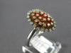 ESTATE .75CT DIAMOND 14KT TRI COLOR GOLD 3D FLOWER OVAL FUN RING