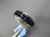3.43CT DIAMOND & AAA SAPPHIRE 18KT WHITE GOLD ROUND & PRINCESS ANNIVERSARY RING