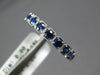 .60CT AAA SAPPHIRE 14K WHITE GOLD ROUND FILIGREE SEMI ETERNITY ANNIVERSARY RING