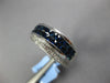 3.43CT DIAMOND & AAA SAPPHIRE 18KT WHITE GOLD ROUND & PRINCESS ANNIVERSARY RING