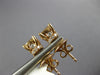 ESTATE LARGE .43CT DIAMOND 18KT ROSE GOLD 3D SQUARE CLUSTER STUD EARRINGS