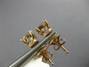 ESTATE LARGE .43CT DIAMOND 18KT ROSE GOLD 3D SQUARE CLUSTER STUD EARRINGS