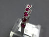 .57CT AAA RUBY 14KT WHITE GOLD 3D ROUND FILIGREE SEMI ETERNITY ANNIVERSARY RING