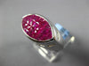 5.80CT DIAMOND & AAA RUBY 18KT WHITE GOLD 3D PRINCESS MARQUISE SHAPE MENS RING