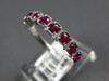 .57CT AAA RUBY 14KT WHITE GOLD 3D ROUND FILIGREE SEMI ETERNITY ANNIVERSARY RING