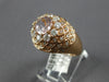 LARGE 2.80CT DIAMOND & AAA MORGANITE 14KT ROSE GOLD ROUND FLOWER ENGAGEMENT RING