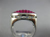 5.80CT DIAMOND & AAA RUBY 18KT WHITE GOLD 3D PRINCESS MARQUISE SHAPE MENS RING