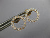 ESTATE .49CT DIAMOND 18KT ROSE GOLD 3D CLASSIC CIRCLE OF LIFE STUD EARRINGS
