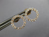ESTATE .49CT DIAMOND 18KT ROSE GOLD 3D CLASSIC CIRCLE OF LIFE STUD EARRINGS
