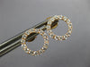 ESTATE .49CT DIAMOND 18KT ROSE GOLD 3D CLASSIC CIRCLE OF LIFE STUD EARRINGS