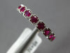 .57CT AAA RUBY 14KT WHITE GOLD 3D ROUND FILIGREE SEMI ETERNITY ANNIVERSARY RING