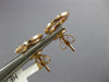 ESTATE .49CT DIAMOND 18KT ROSE GOLD 3D CLASSIC CIRCLE OF LIFE STUD EARRINGS