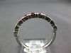 .57CT AAA RUBY 14KT WHITE GOLD 3D ROUND FILIGREE SEMI ETERNITY ANNIVERSARY RING