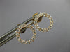 ESTATE .49CT DIAMOND 18KT ROSE GOLD 3D CLASSIC CIRCLE OF LIFE STUD EARRINGS