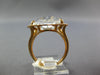 EXTRA LARGE 1.99CT AAA WHITE QUARTZ 14KT ROSE GOLD PEAR SHAPE SOLITAIRE FUN RING
