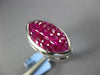 5.80CT DIAMOND & AAA RUBY 18KT WHITE GOLD 3D PRINCESS MARQUISE SHAPE MENS RING
