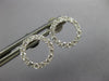 ESTATE .49CT DIAMOND 18KT WHITE GOLD 3D CLASSIC CIRCLE OF LIFE STUD EARRINGS
